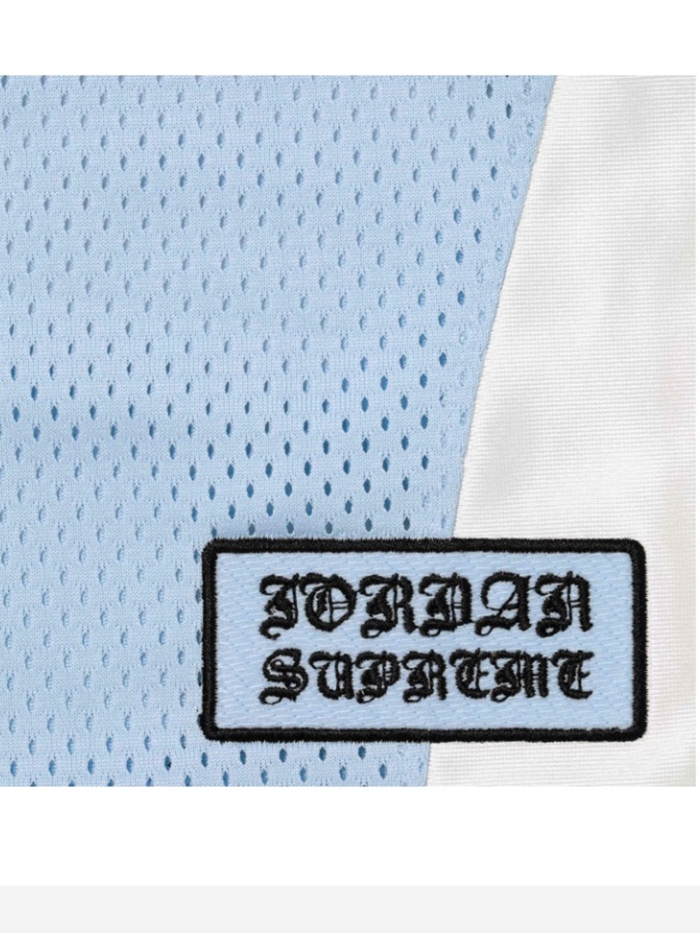 Supreme / Jordan Warm Up Jersey “Light Blue” XL - Picture 4 of 10